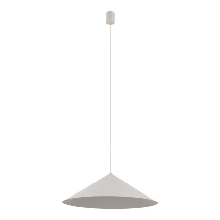 Lampa wisząca stożek Lume | Beżowa, metalowa | TK Lighting
