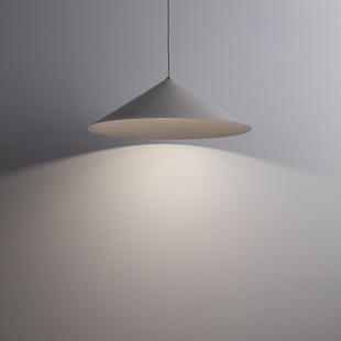 Lampa wisząca stożek Lume | Beżowa, metalowa | TK Lighting