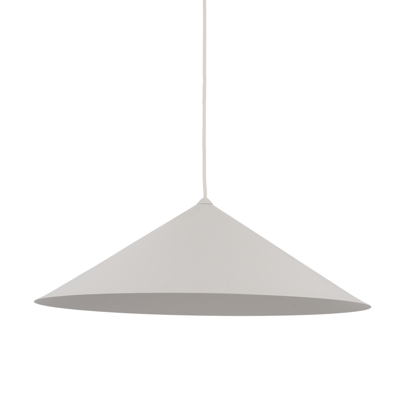 Lampa wisząca stożek Lume | Beżowa, metalowa | TK Lighting