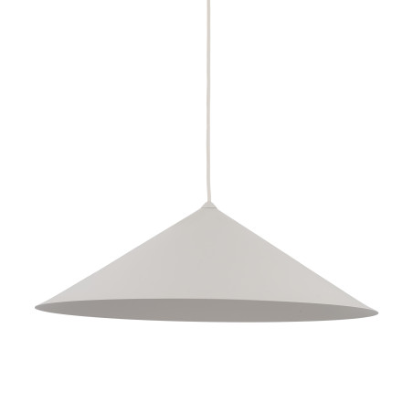 Lampa wisząca stożek Lume | Beżowa, metalowa | TK Lighting