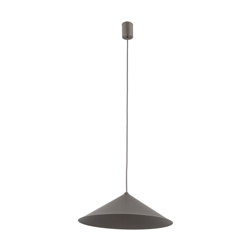 Lampa wisząca Lume - stożek metalowy, brązowa | TK Lighting