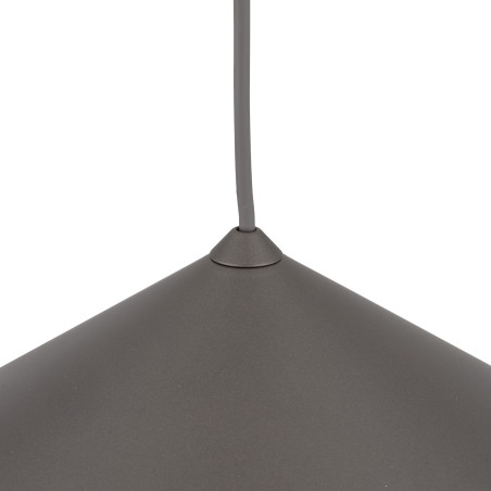 Lampa wisząca Lume - stożek metalowy, brązowa | TK Lighting