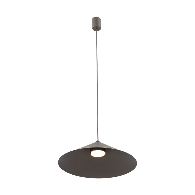 Lampa wisząca Lume - stożek metalowy, brązowa | TK Lighting