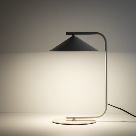 Lampa stołowa Lume TK Lighting - Skandynawski design, beżowa