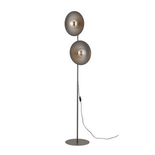 Lampa podłogowa TK Lighting Slate - 2 kule, brąz/bursztyn, 160cm