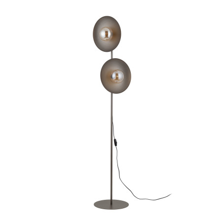 Lampa podłogowa TK Lighting Slate - 2 kule, brąz/bursztyn, 160cm