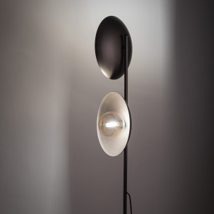Lampa podłogowa TK Lighting Slate - 2 kule, brąz/bursztyn, 160cm