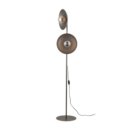 Lampa podłogowa TK Lighting Slate - 2 kule, brąz/bursztyn, 160cm