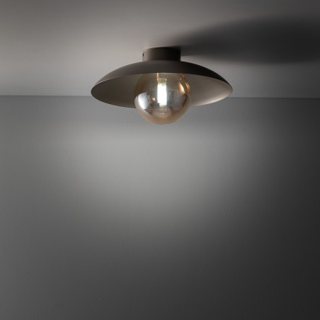 Kinkiet okrągły Slate Brown TK Lighting - Eleganckie oświetlenie