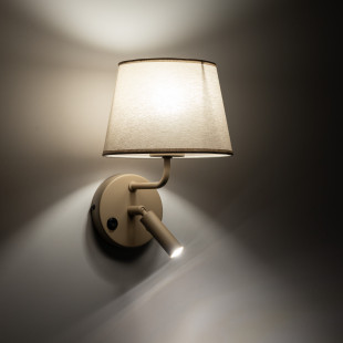 Kinkiet Maja beżowy TK Lighting - Lampka do czytania