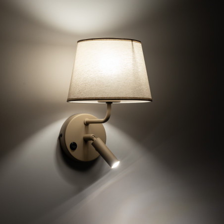 Kinkiet Maja beżowy TK Lighting - Lampka do czytania