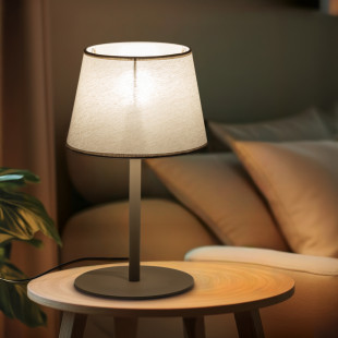 Lampa stołowa Maja beżowa TK Lighting | Elegancki design