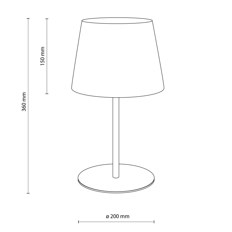 Lampa stołowa Maja beżowa TK Lighting | Elegancki design