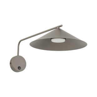 Kinkiet stożek TK Lighting | Brązowy, wysięgnik, włącznik