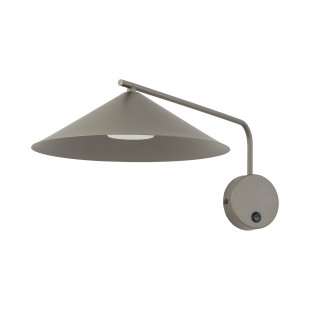 Kinkiet stożek TK Lighting | Brązowy, wysięgnik, włącznik