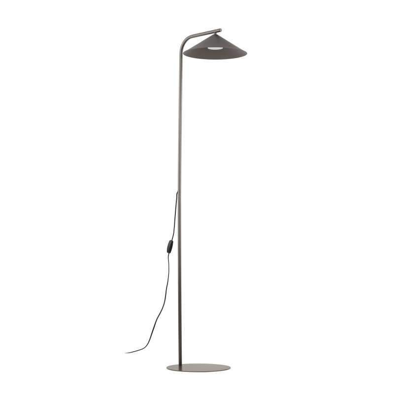 Lampa podłogowa Lume New - Brązowa, Metalowa, TK Lighting