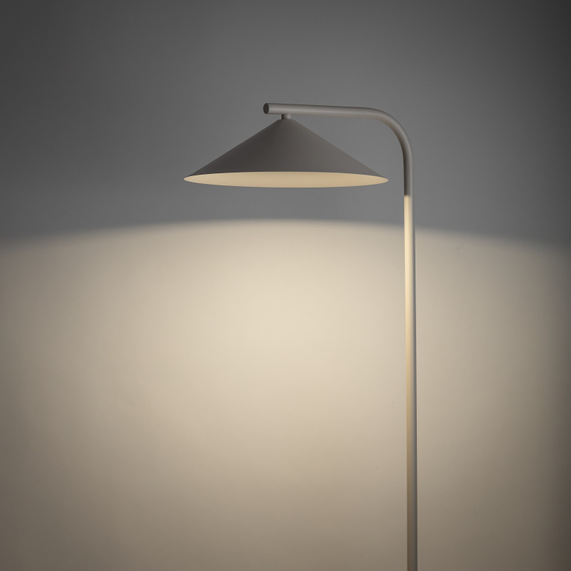 Lampa podłogowa Lume | Metalowy stożek, beż kaszmirowy | TK Lighting