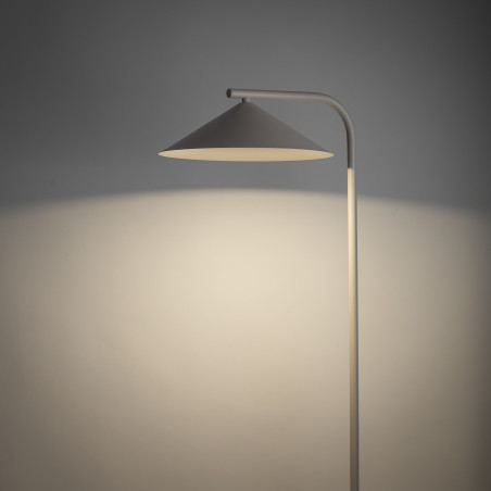 Lampa podłogowa Lume | Metalowy stożek, beż kaszmirowy | TK Lighting