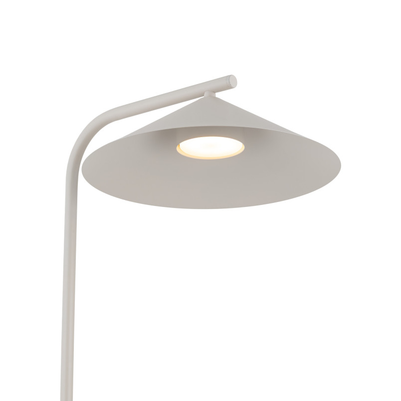 Lampa podłogowa Lume | Metalowy stożek, beż kaszmirowy | TK Lighting