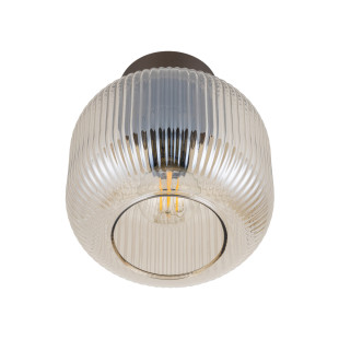 Plafon szklany retro Salvia TK Lighting | 15cm, brąz