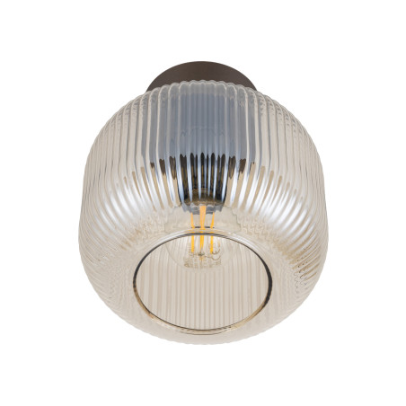 Plafon szklany retro Salvia TK Lighting | 15cm, brąz