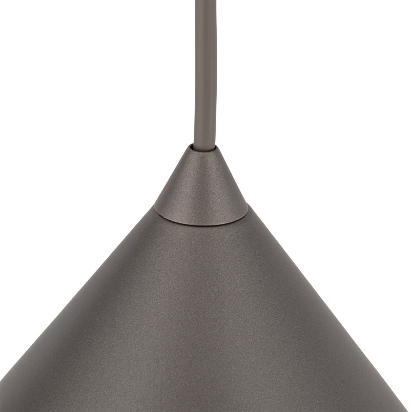 Lampa wisząca Cono New TK Lighting - Brązowa, metalowa