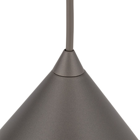 Lampa wisząca Cono New TK Lighting - Brązowa, metalowa