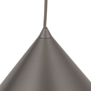 Lampa wisząca Cono New 50cm - Brązowa, Metalowa | TK Lighting