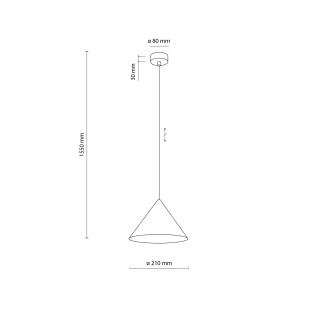 Lampa wisząca stożek Cono TK Lighting | Elegancki design