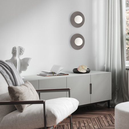 Kinkiet Pixi New - szkło białe/brąz | TK Lighting