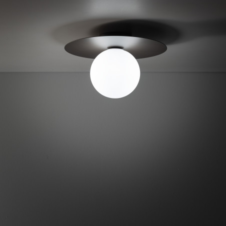 Kinkiet Pixi New - szkło białe/brąz | TK Lighting
