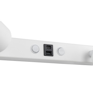 Kinkiet podwójny Nex biały TK Lighting | USB i włączniki