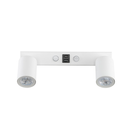 Kinkiet podwójny Nex biały TK Lighting | USB i włączniki
