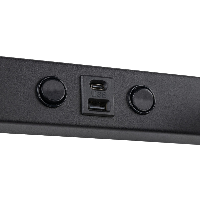 Kinkiet podwójny Nex czarny TK Lighting | USB i włączniki