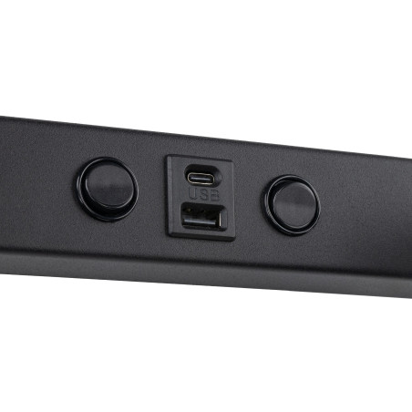 Kinkiet podwójny Nex czarny TK Lighting | USB i włączniki