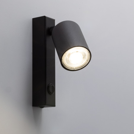 Kinkiet Nex czarny TK Lighting - Reflektor z włącznikiem