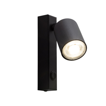 Kinkiet Nex czarny TK Lighting - Reflektor z włącznikiem