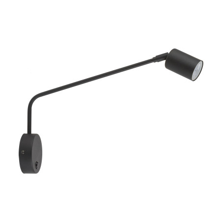 Kinkiet Nex czarny TK Lighting - tuba na wysięgniku z włącznikiem