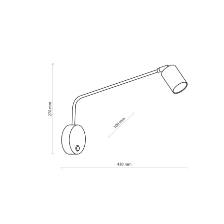 Kinkiet tuba Nex biały TK Lighting | Elegancki i funkcjonalny