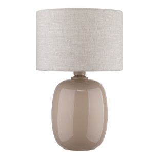 Lampa stołowa szklana Melody beżowa TK Lighting | Sklep z lampami