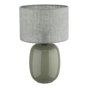 Lampa stołowa szklana Melody | TK Lighting - Oliwkowa