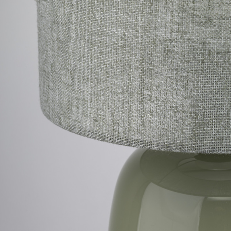 Lampa stołowa szklana Melody | TK Lighting - Oliwkowa