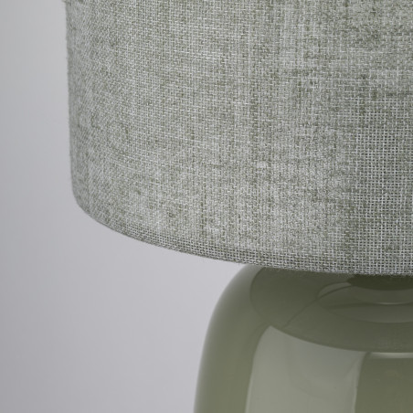 Lampa stołowa szklana Melody | TK Lighting - Oliwkowa
