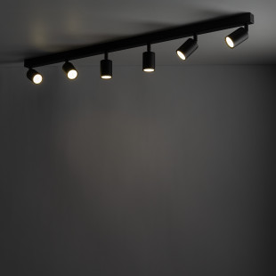 Reflektor sufitowy 6 punktowy Nex czarny | TK Lighting