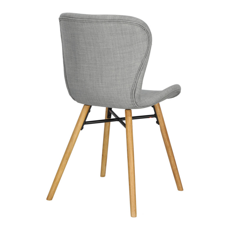 Krzesło Actona Batilda - Jasny Szary / Dąb | Komfortowy Design