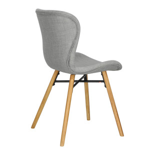 Krzesło Actona Batilda - Jasny Szary / Dąb | Komfortowy Design