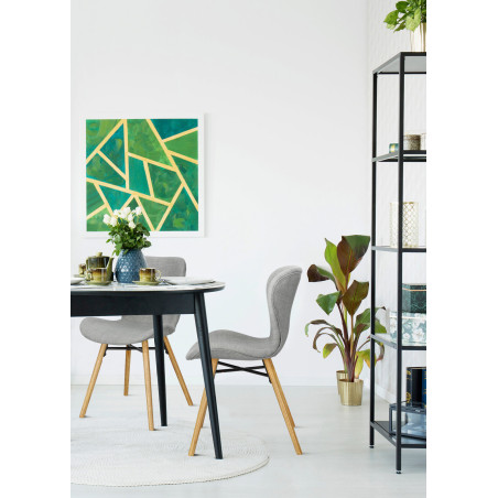 Krzesło Actona Batilda - Jasny Szary / Dąb | Komfortowy Design