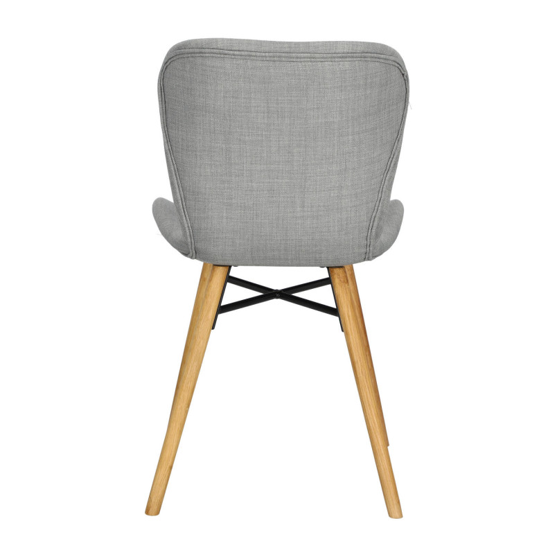 Krzesło Actona Batilda - Jasny Szary / Dąb | Komfortowy Design