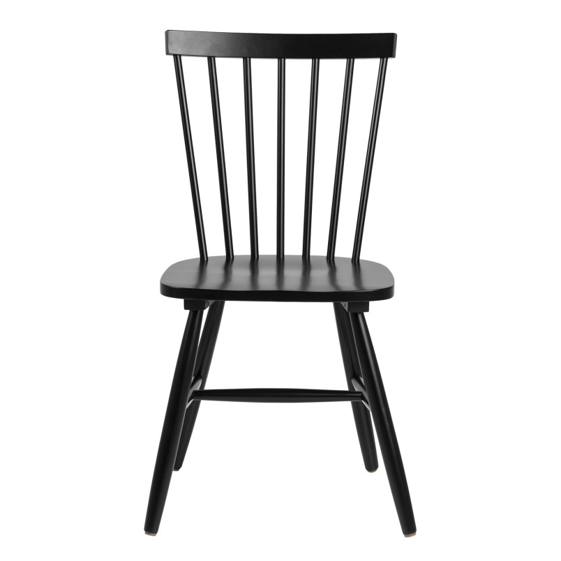 Krzesło drewniane Actona Riano - Elegancki design w czarnym kolorze
