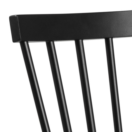 Krzesło drewniane Actona Riano - Elegancki design w czarnym kolorze